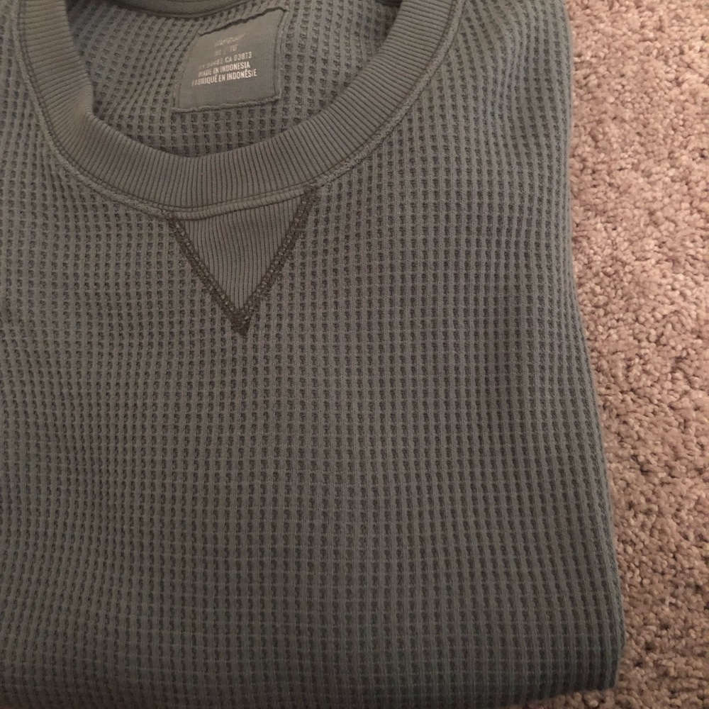 Waffle kit long sleeve sweatshirt
